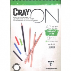 BLOK CLAIREFONTAINE CRAY'ON A3 30 ARK. 160G