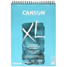 CANSON AQUARELLE XL COLD PRESSED (drobnoziarnisty) A5 300G 30 ARK SPIRALA 100% CELULOZA