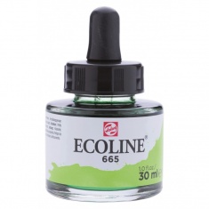 TALENS ECOLINE 30 ml 665 - SPRING GREEN - koncentrat farby wodnej w pojemniku z pipetą