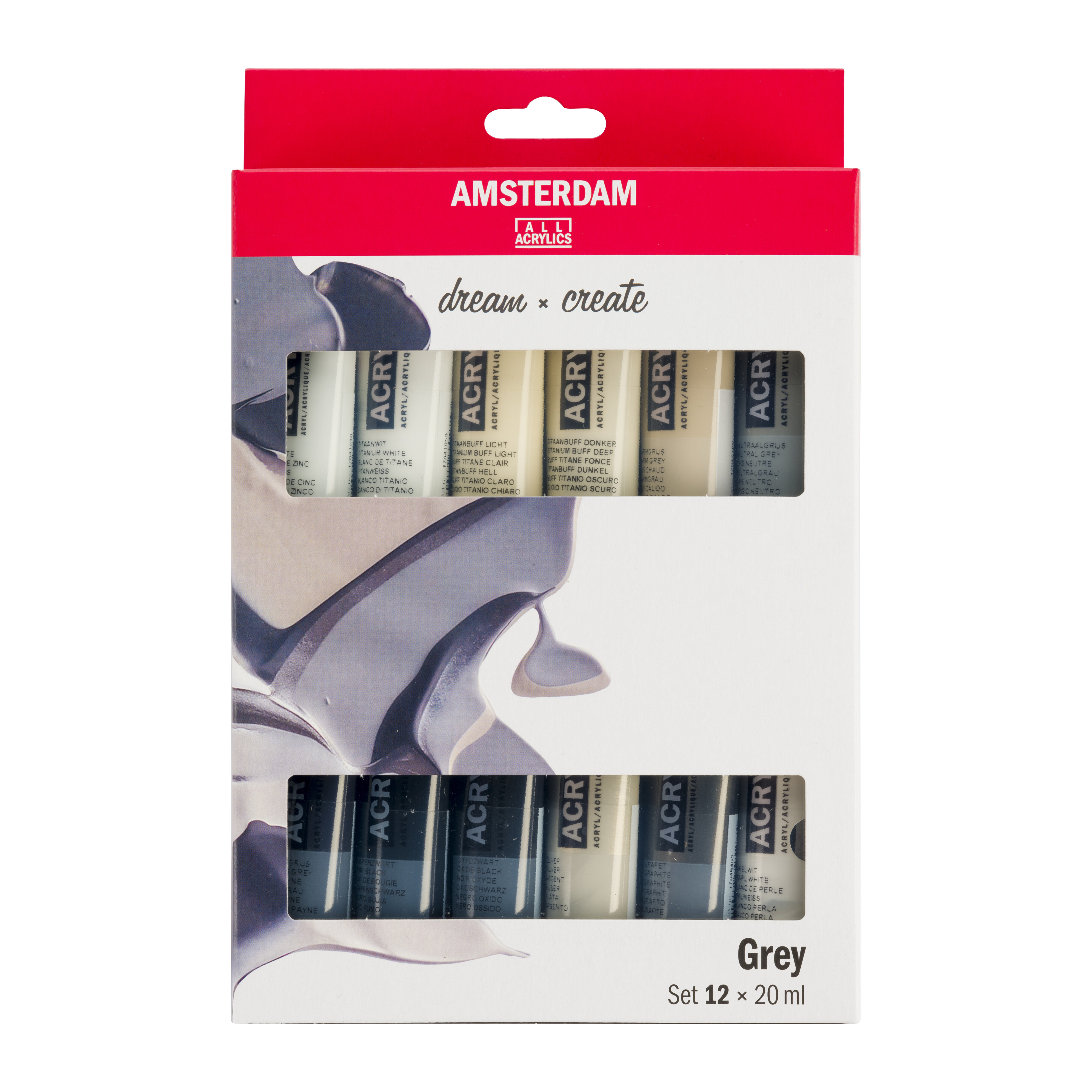 TALENS AMSTERDAM AAC SET FARBY AKRYLOWE 12X20 ML GREY