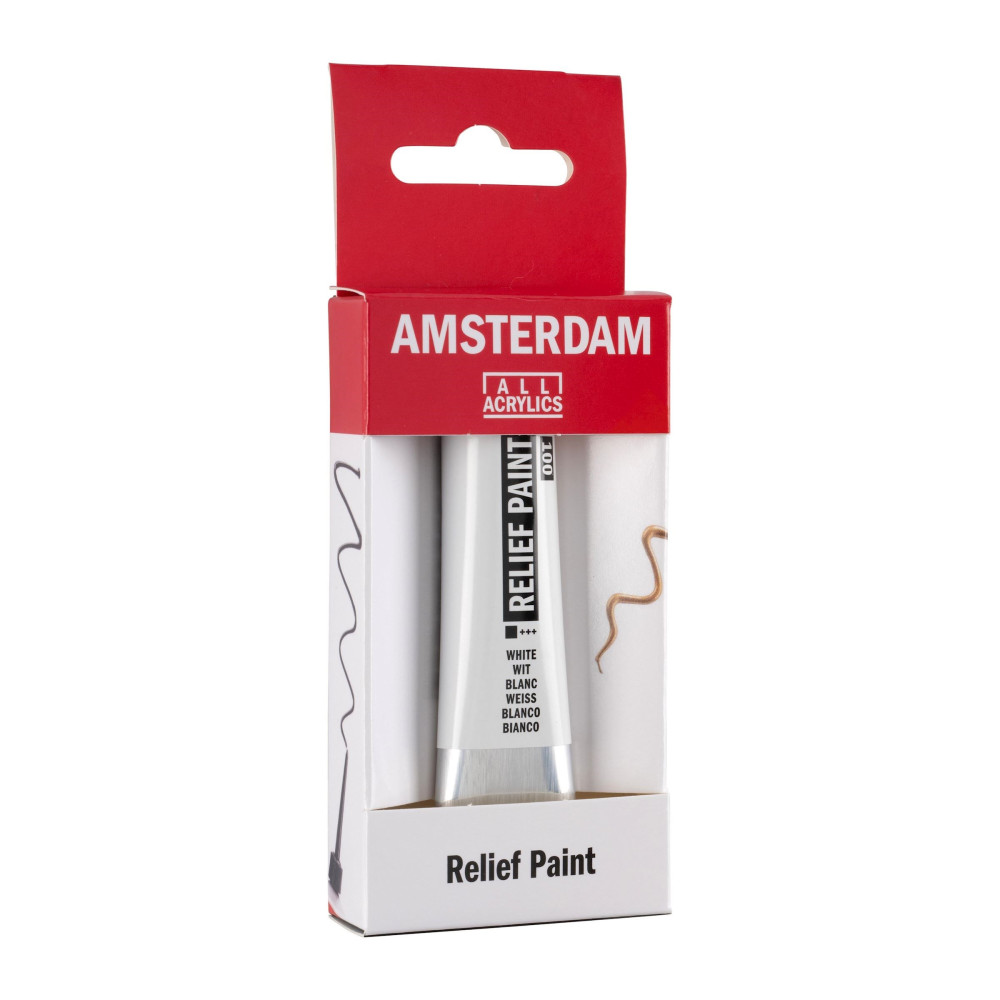 AMSTERDAM RELIEF PAINT 20ML 100 white