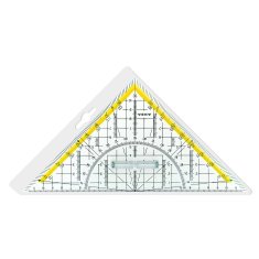 ARDA Ekierka GEO 45° 25cm z uchwytem