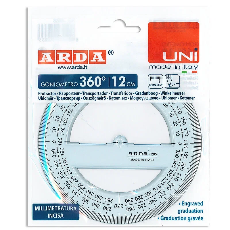 ARDA Kątomierz Uni 360° 12cm