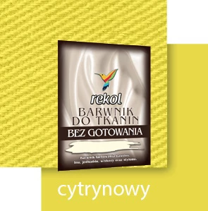 REKOL BARWNIK DO TKANIN 15 g BEZ GOTOWANIA CYTRYNOWY