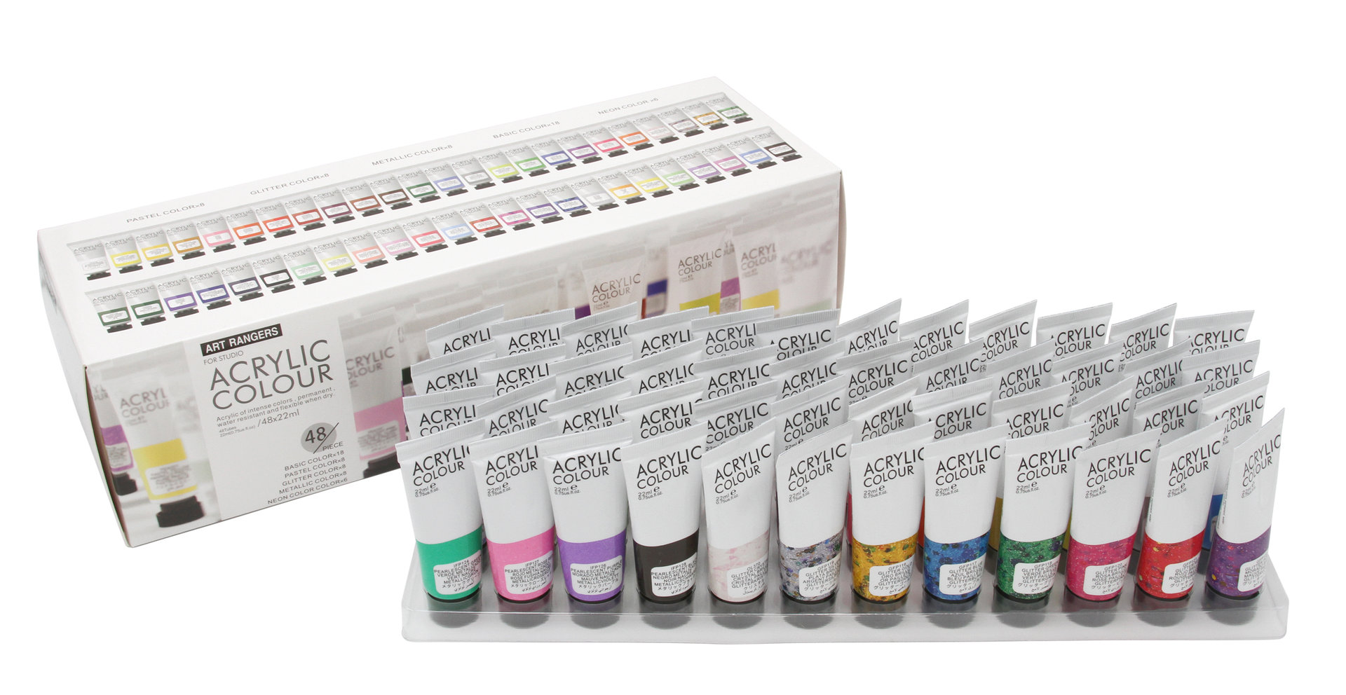 ART RANGERS FARBY AKRYLOWE SET 48 x 22 ml