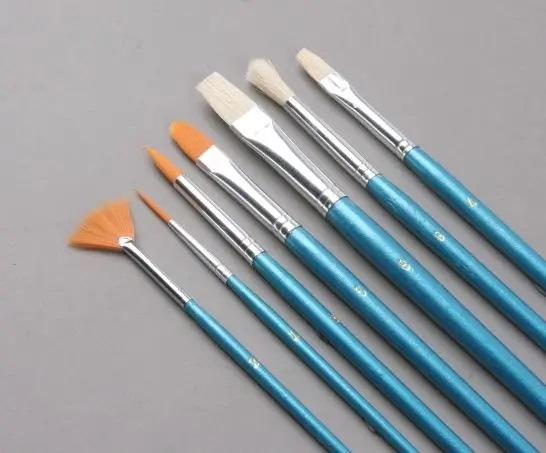 ARTMATE CY-103 ZESTAW 7 SZCZECINOWYCH I NYLONOWYCH PĘDZLI