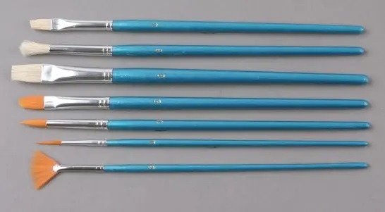 ARTMATE CY-103 ZESTAW 7 SZCZECINOWYCH I NYLONOWYCH PĘDZLI