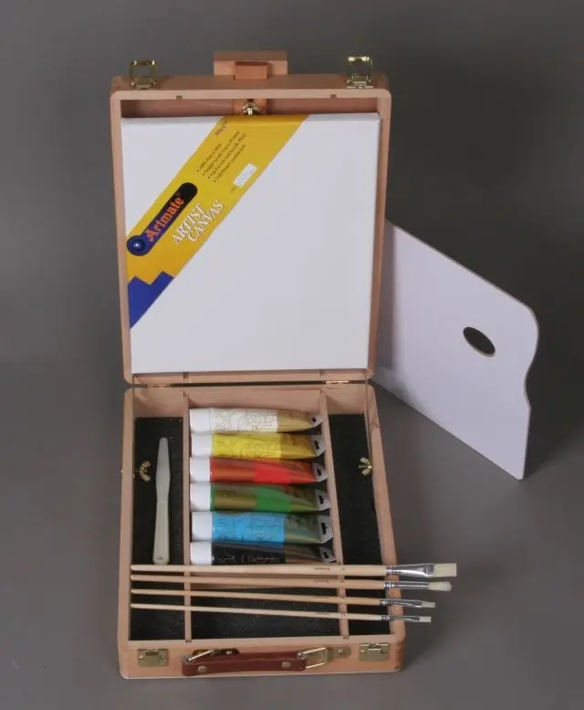 ARTMATE ZESTAW MALARSKI Z FARBAMI AKRYLOWYMI HBX-3 9 ELEMENTÓW