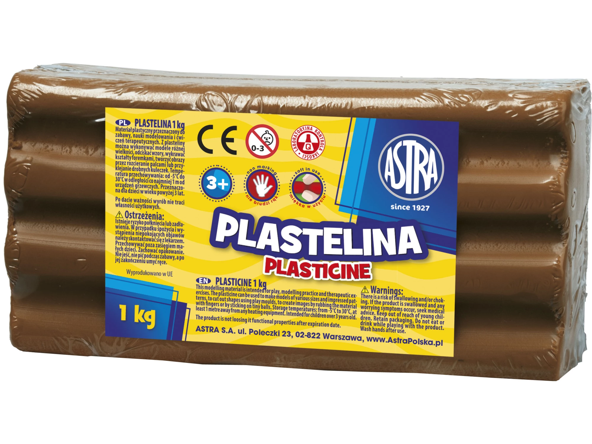 ASTRA Plastelina 1 kg - BRĄZOWA