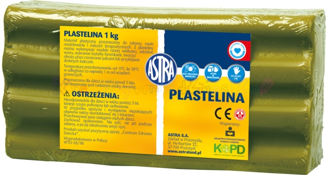 ASTRA Plastelina 1 kg - oliwkowa