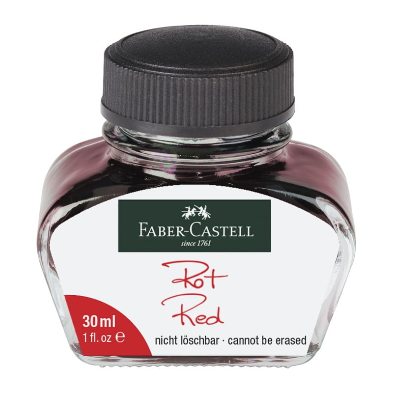 ATRAMENT CZERWONY 30ML FABER CASTELL