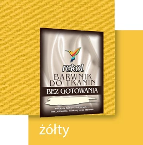 BARWNIK DO TKANIN 15 g BEZ GOTOWANIA ŻÓŁTY