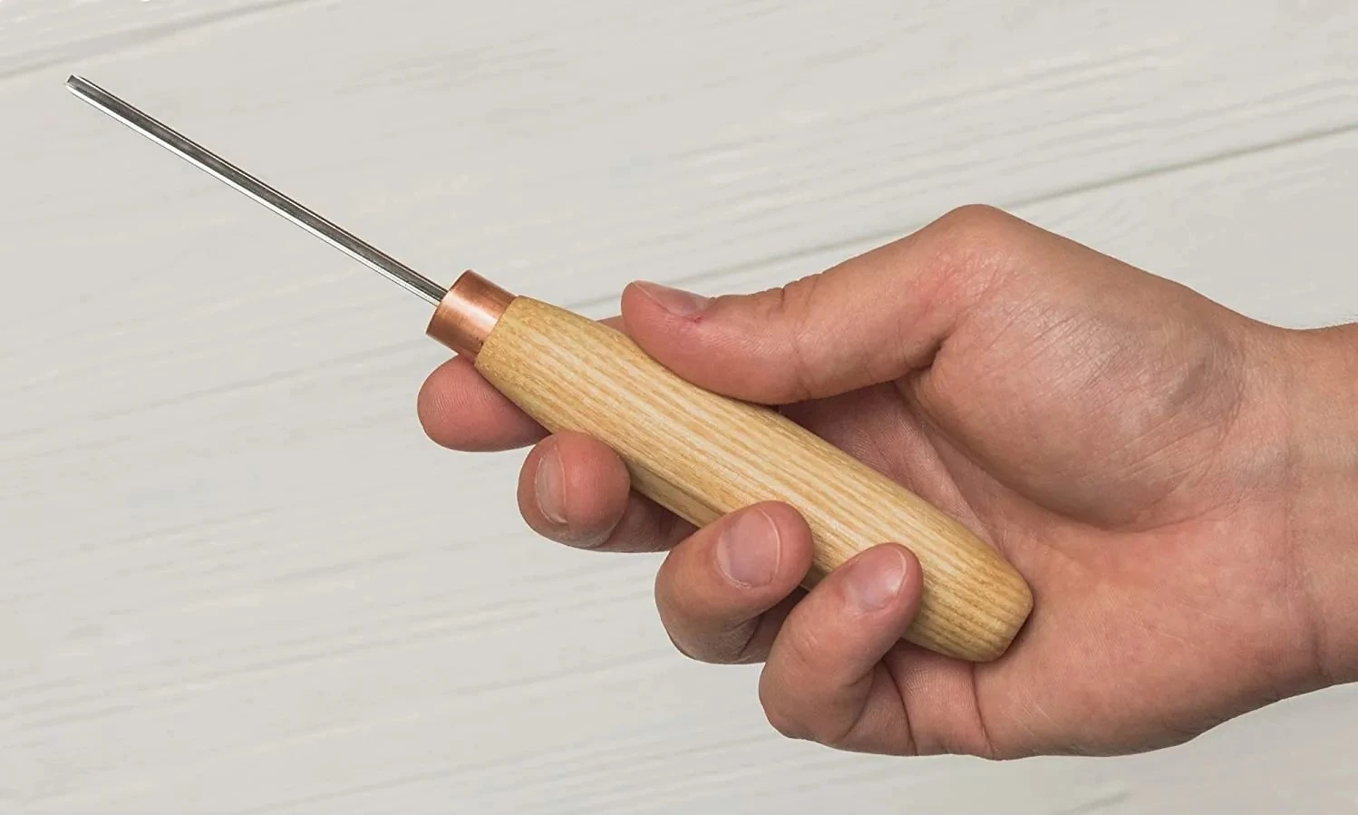 BeaverCraft Dłuto krótkie profil V proste 2mm K12/02