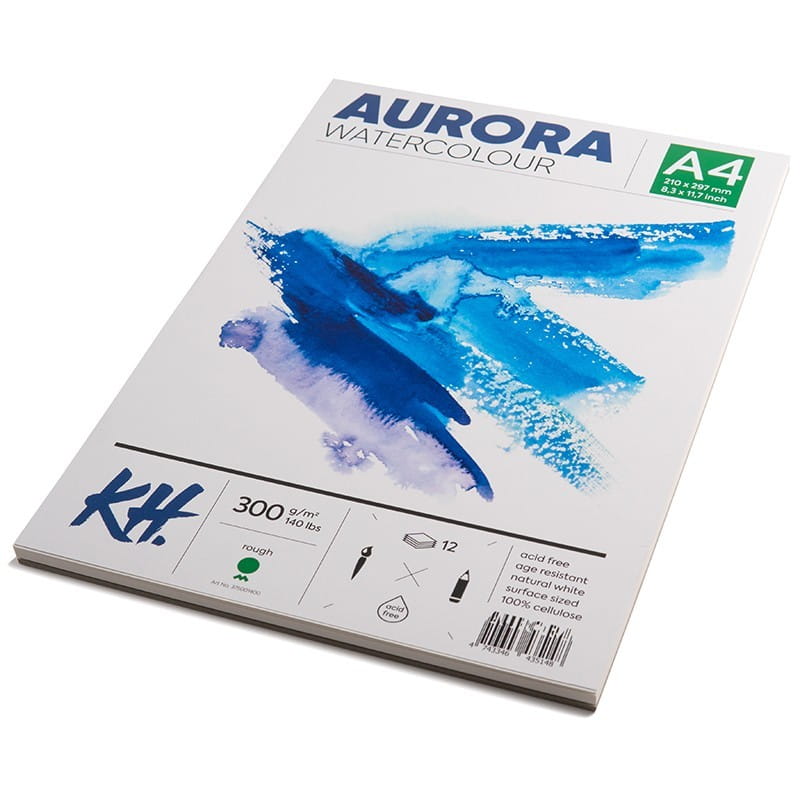 BLOK DO AKWARELI AURORA ROUGH (GRUBOZIARNISTY) 300G 12 ARK. A4