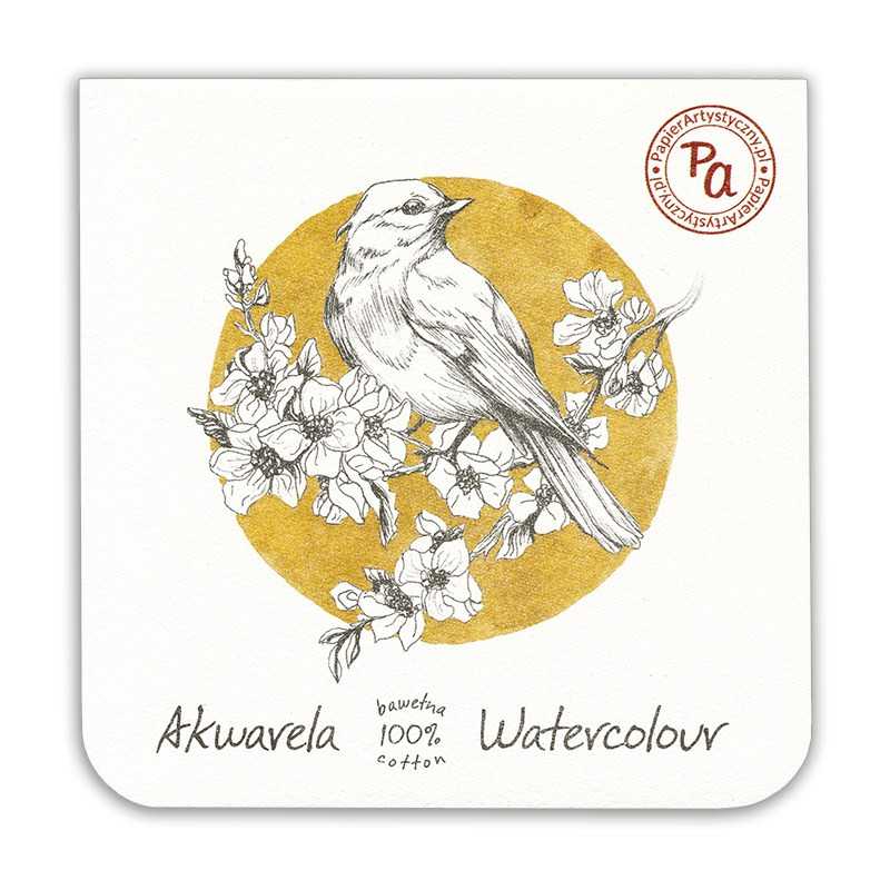 BLOK DO AKWARELI SKOWRONEK 200G 100% BAW. COLD PRESSED 15X15