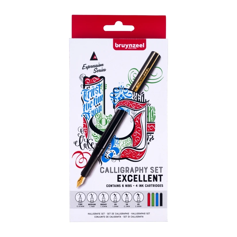 BRUYNZEEL CALLIGRAPHY SET - ZESTAW DO KALIGRAFII 14 ELEMENTÓW