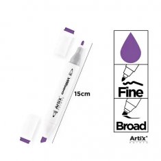 Chromax Marker z podwójną końcówką 82 Light Violet 