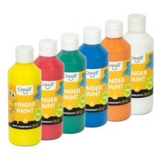 CREALL FINGER PAINT FARBY DO MALOWANIA PALCAMI 6X80ML