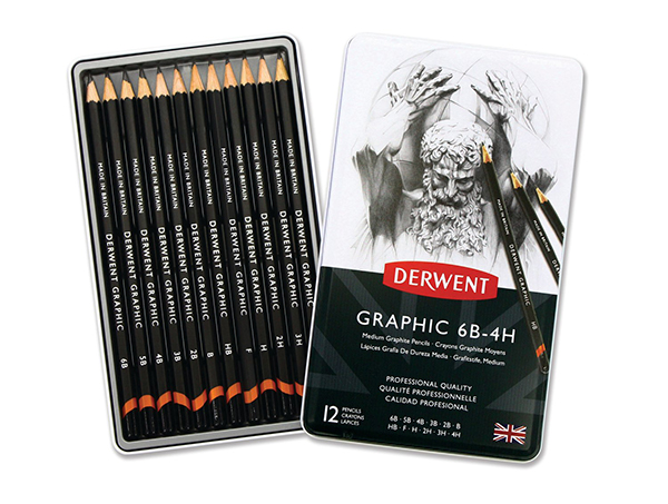 DERWENT KPL. OŁÓWKÓW 6B-4H DESIGNER