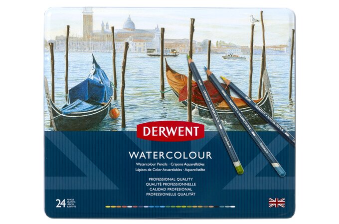 DERWENT KREDKI AKWARELOWE 24 SZT.