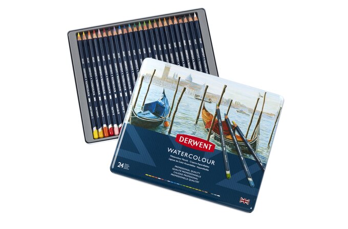 DERWENT KREDKI AKWARELOWE 24 SZT.