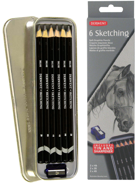 DERWENT SKETCHING 6 TIN