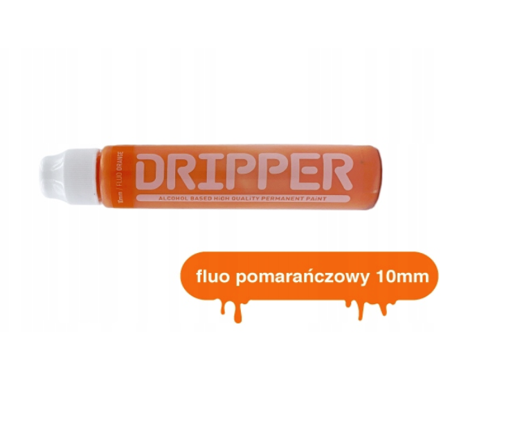 DOPE DRIPPER 10mm FLUO ORANGE - marker z farbą