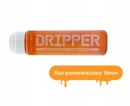 DOPE DRIPPER 18mm FLUO ORANGE - marker z farbą