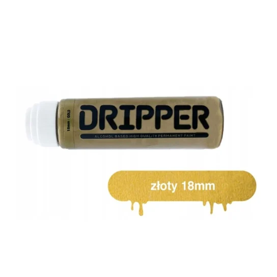 DOPE DRIPPER 18mm GOLD - marker z farbą