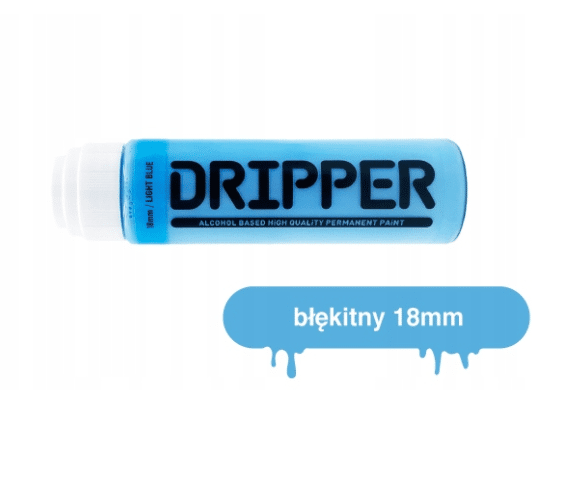DOPE DRIPPER 18mm LIGHT BLUE - marker z farbą