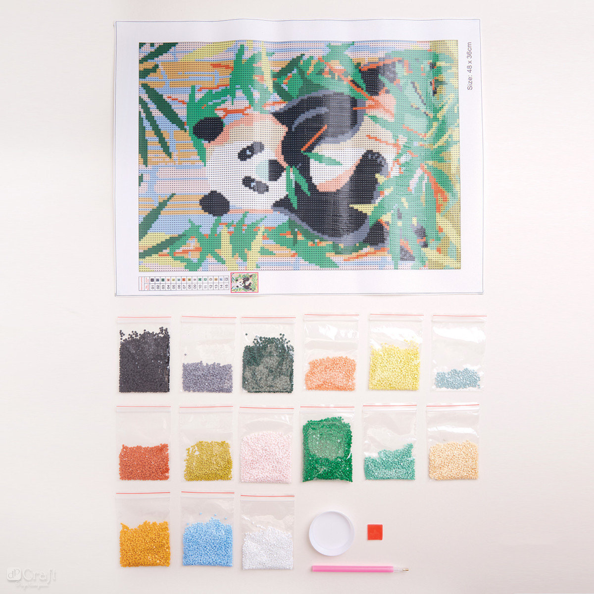 DOCRAFT HAFT DIAMENTOWY PANDA