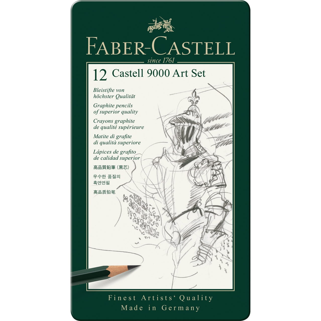 Faber-Castell 9000 Art Set - zestaw 12 ołówków 8B/2H