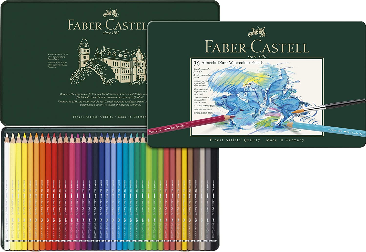 Faber-Castell A.Durer kredki akwarelowe komplet 36 kolorów