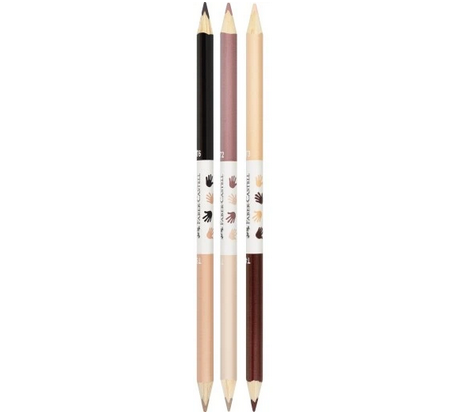 FABER CASTELL KREDKI DWUSTRONNE W ODCIENIACH SKÓRY CHILDREN OF THE WORLD