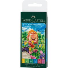 Faber-Castell Pitt Artist Pens B 6 szt. Spring