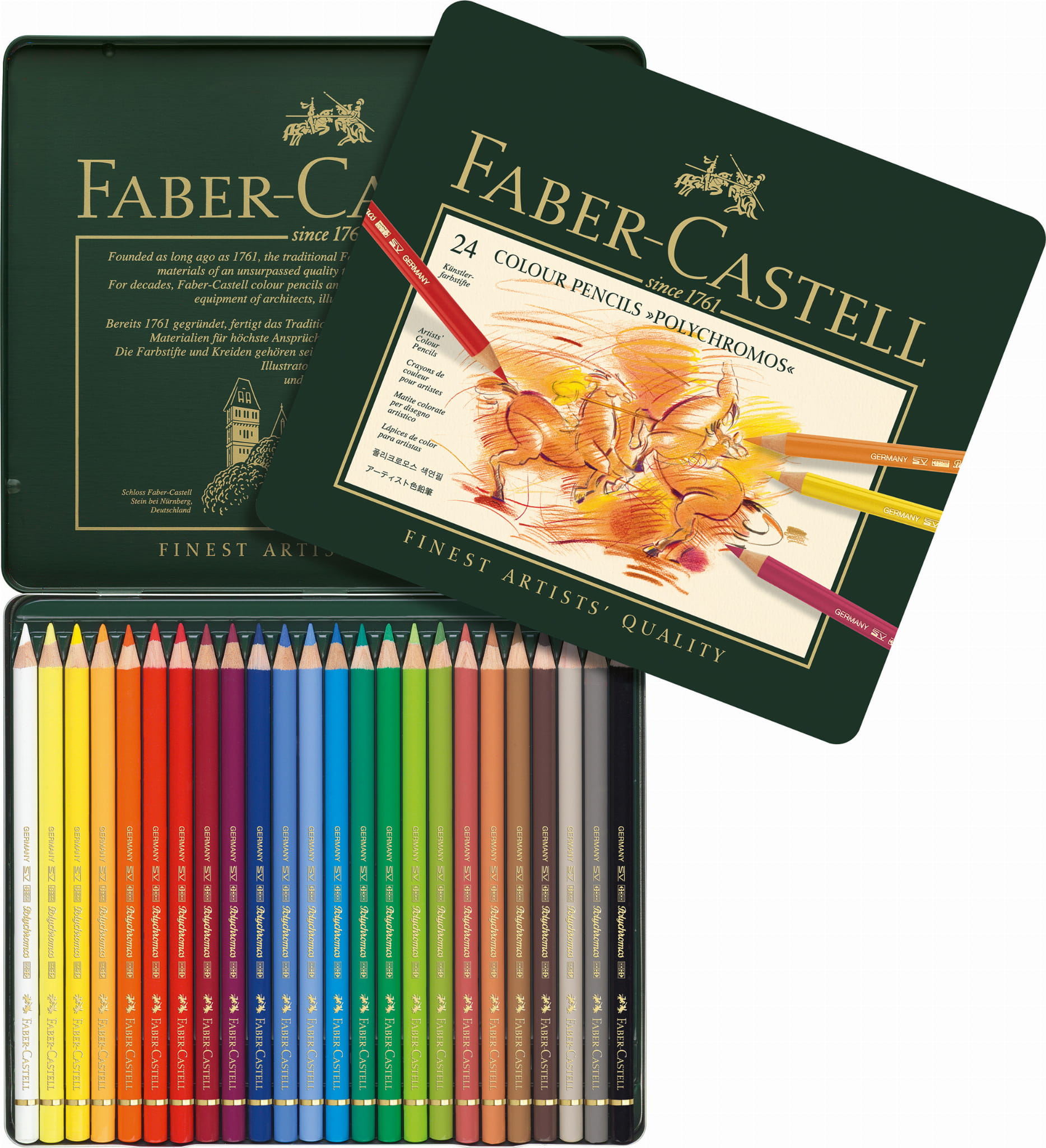 Faber-Castell Polychromos Kredki zestaw 24 kolory