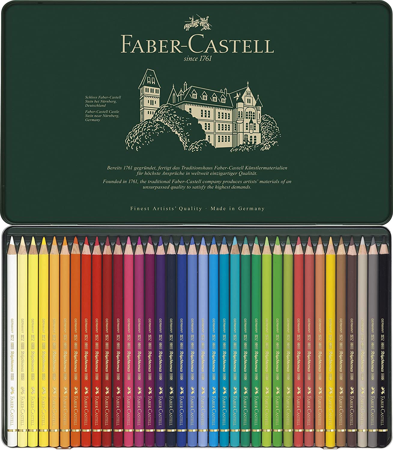 Faber-Castell Polychromos Kredki zestaw 36 kolorów