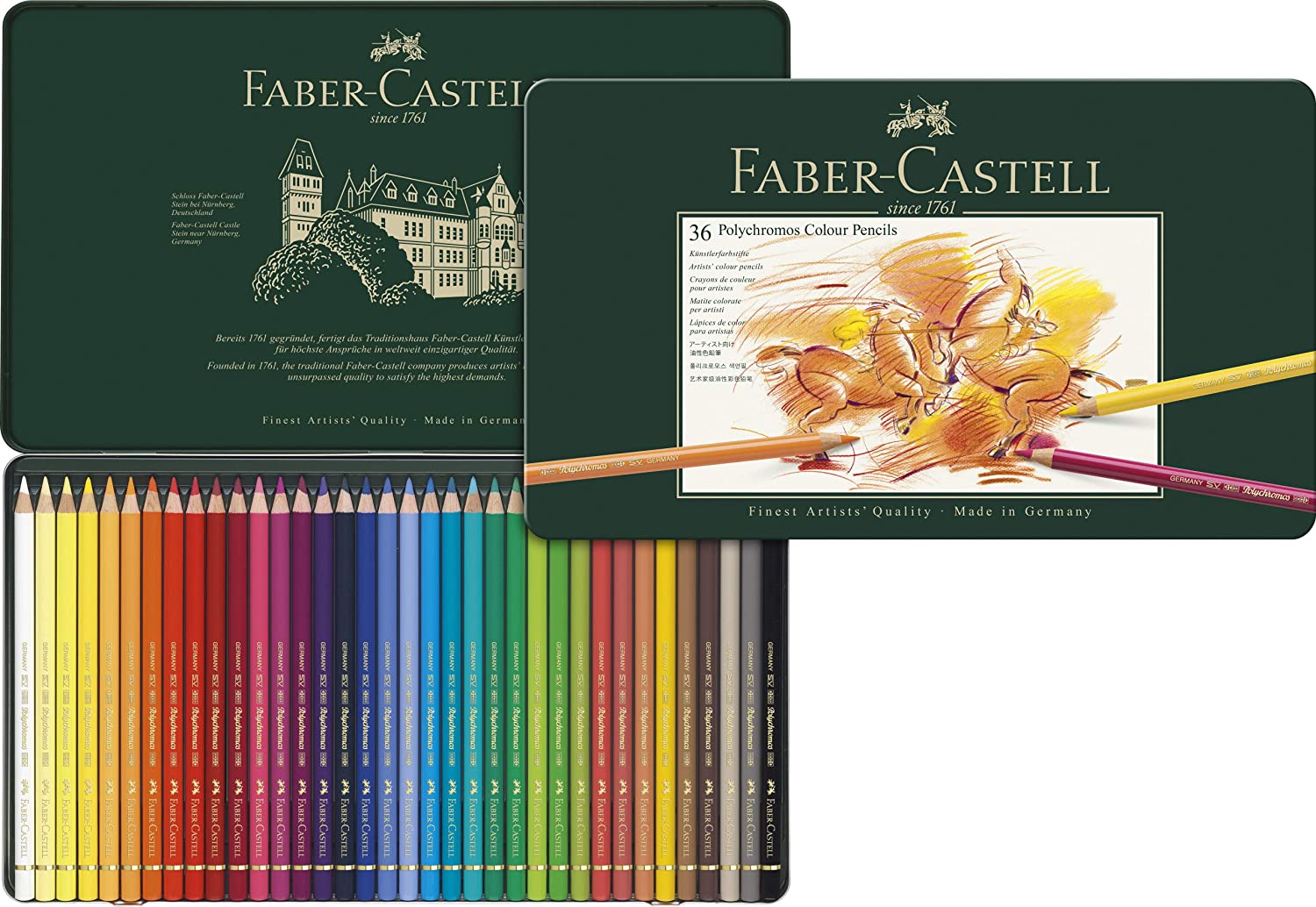 Faber-Castell Polychromos Kredki zestaw 36 kolorów