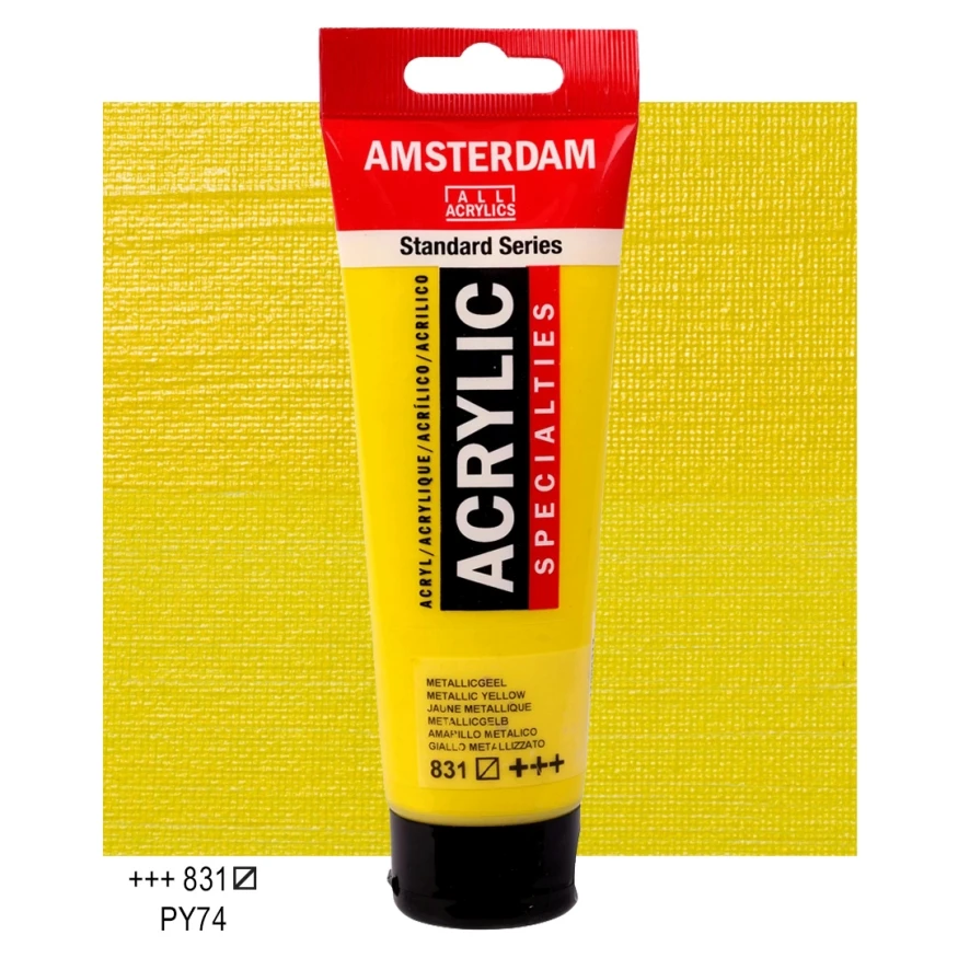 Farba akrylowa TALENS AMSTERDAM 120 ml 831- METALLIC YELLOW