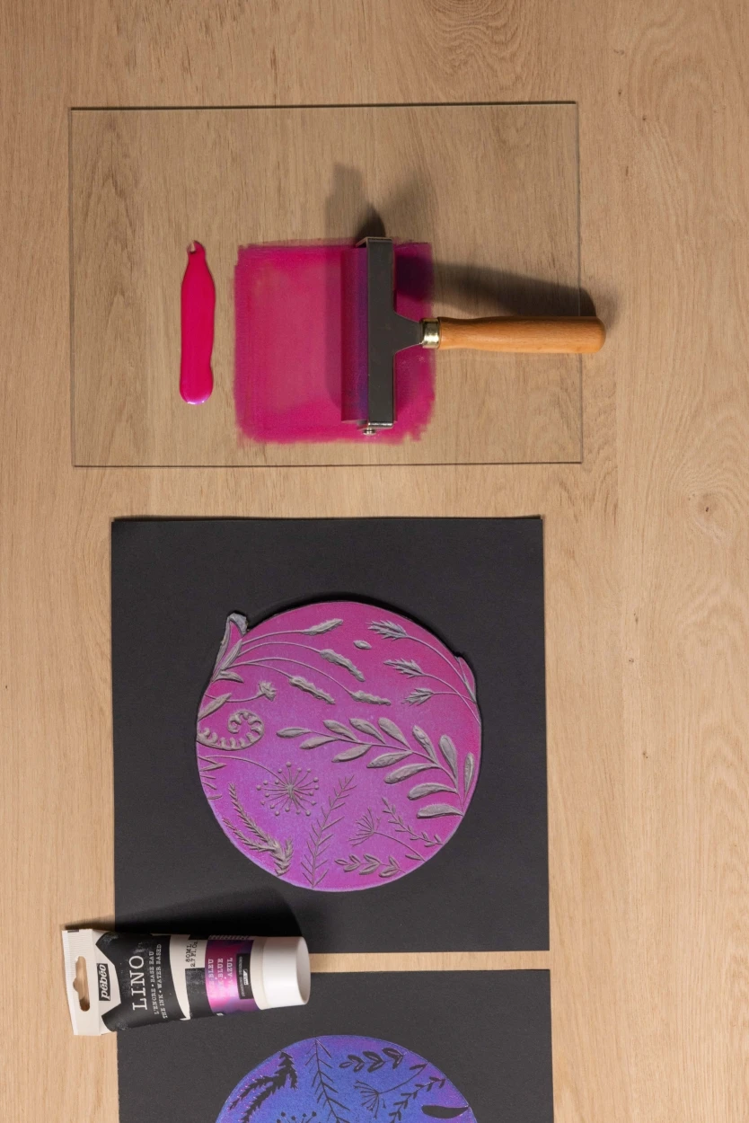 FARBA DO LINORYTU PEBEO LINO DUOCHROME PINK-BLUE 80 ML