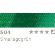 FARBA OLEJNA 35 ML SCHMINCKE NORMA - 504 Smaragdgrün - Emerald green - Zieleń szmaragdowa    