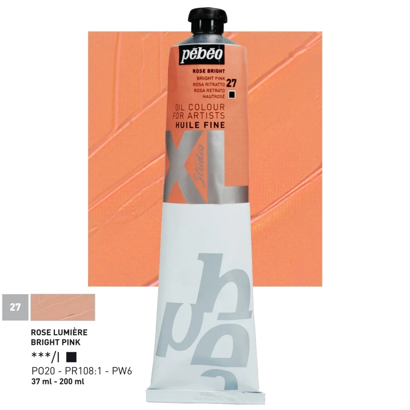 Farba Olejna Pebeo XL Fine Oil 200ml 27 Bright Pink
