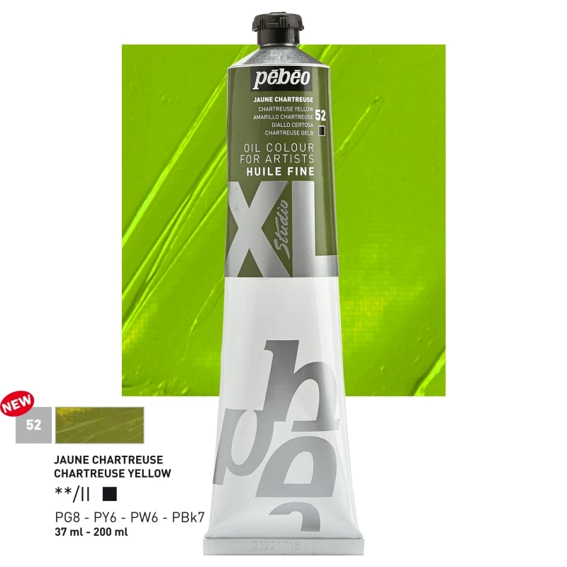 Farba Olejna Pebeo XL Fine Oil 200ml 52 Chartreuse Yellow