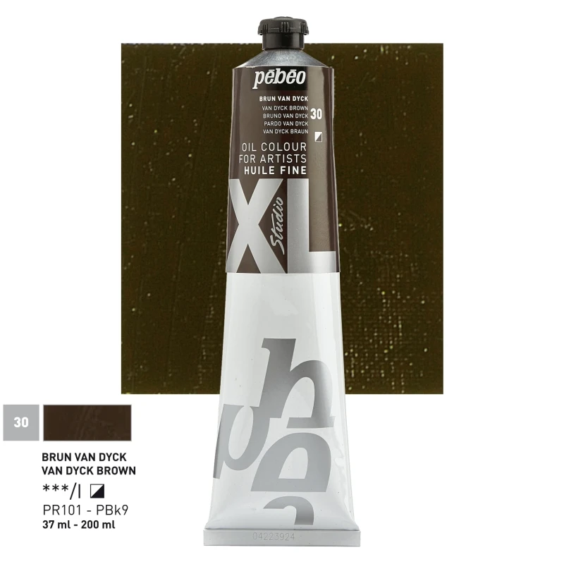 Farba Olejna Pebeo XL Fine Oil 200ml 30 Van Dyck Brown