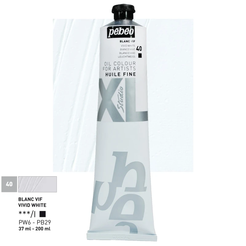 Farba Olejna Pebeo XL Fine Oil 200ml 40 Vivid White