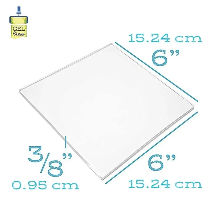 GEL PRINTING PLATE 15,2x15,2 cm PŁYTA ŻELOWA DO MONOTYPII