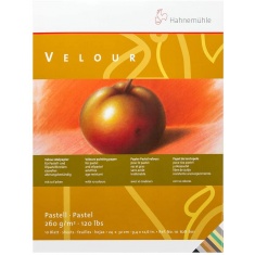 HAHNEMUHLE VELOUR Blok do pasteli 260g 30x40 cm 10 arkuszy z papierem welurowym