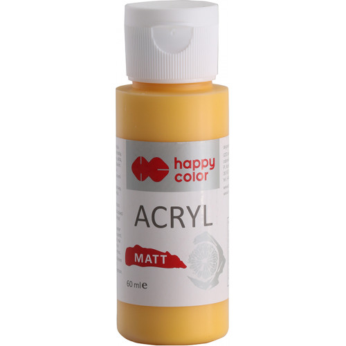 HAPPY COLOR ACRYL MAT/FARBA AKRYLOWA MATOWA 60 ML - UŚMIECH KURKUMY