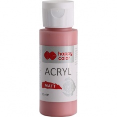 HAPPY COLOR ACRYL MAT/FARBA AKRYLOWA MATOWA 60 ML - DREWNO RÓŻANE