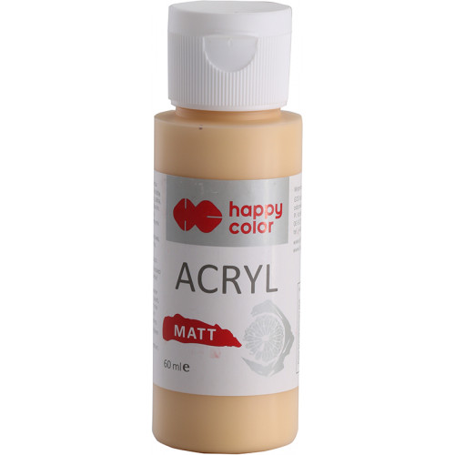 HAPPY COLOR ACRYL MAT/FARBA AKRYLOWA MATOWA 60 ML - BRZOSKWINIOWY PTYŚ